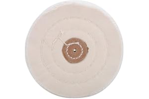 TMISHION Mola per lucidatura in Panno di Cotone, lucidatura per lucidatura di Gioielli Bianchi tampone per Strumenti di lucidatura per Accessori in Giada Metallo Rame Argento Perla(125㎜)