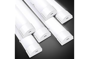 Randaco Lot de 6 Réglettes LED 150CM 48W Étanches IP65, Blanc Neutre 4000K 3600LM, Connectables, Tubes LED pour Garage Cave Bureau Entrepôt
