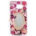 Produktbild Evtech (tm) Colorful Butterfly Floral goldenen Kamm Diamante Pearls Spiegel Dekoration Blossom Diamantrhinestone Bling Bling Kristall Glitter Fashion Style Transparency Back Cover Handy-Fall für Samsung Galaxy Note 5 (100% Handarbeit)