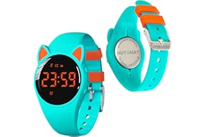 HUYVMAY Orologio Pedometro per bambini Tracker Fitness senza App, IP68 impermeabile orologio per ragazze ragazzi, orologio da polso carino con contatore passo, contatore calorie/distanza, cronometro 3 sveglie