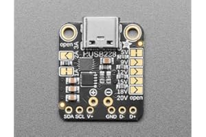 MICROMAKER Strumenti di sviluppo IC per la gestione dell'alimentazione Adafruit USB Type C Power Delivery Dummy Breakout - I2C or Fixed - HUSB238 - SKU 5807