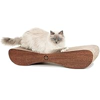 CanadianCat Company | Scratching Board Orbit Petite | Concrete Look | Scratching Furniture Lounge for Cats | Scratching Cardboard Cat Mint | Approx. 45 x 18 x 23 cm