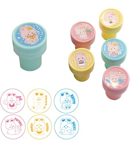 Lot De 36 Tampons Emoji Auto-Encreurs Pour Enfants - Timbres Amusants Pour Dessin Et Jeux - Cadeau Fête Anniversaire