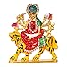 ART N HUB Brass 24 K Gold Plated with Stones Hindu Goddess Durga Devi Handicraft Statue Sherawali Mata Rani / Maa Kali Decorative Spiritual Puja Vastu Showpiece Figurine - Religious Pooja Gift Item & Murti for Mandir / Temple / Home / office RS.481.00
