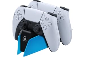 PS5 Charging Station with LED Light Indicators, Mcbazel PS5 Controller Charger for Playstation 5 Dualsense Controller,2.5H Fast Charging,Playstation 5 Dual Charging Docking Station-Blue