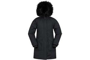 Mountain Warehouse Aurora de plumas para mujer Chaqueta montaña mujer, chaqueta impermeable para acampar, chaqueta plumón de senderismo, abrigo de invierno