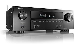 Denon AVR-X1600HDAB 7.2-Kanal AV-Receiver, Hifi Verstärker, Alexa Kompatibel, 6 HDMI Eingänge, DAB+, Bluetooth und WLAN, Musikstreaming, Dolby Atmos, AirPlay 2, HEOS Multiroom