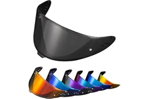 PSLER Visière de Casque pour Shoei NXR2 Z8 Visière Teintée pour RF-1400 CWR-F2 CWR-F2R X-Fifteen X15 X-SPR Pro,Protection UV pour Moto Accessoires De Remplacement(Noir Clair)