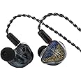 Linsoul Kiwi Ears Forteza In Ear Monitor, 1BA + 2DD HiFi Wired Earbuds, Gaming Earbuds, Hybrid Driver IEM Earphones Headphones, with Detachable IEM Cable for Musician Gamer (Black)