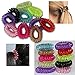 10 GIRLS LADIES SPIRAL PLASTIC HAIR BOBBLES BANDS BABY PONYTAIL ELASTIC STRETCHY