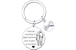 GUOYU Regalo Pareja Llavero Pareja Hombre Mujer Regalos de San Valentín Regalo de Cumpleaños de Aniversario para Marido Esposa Novia Novio Él Ella