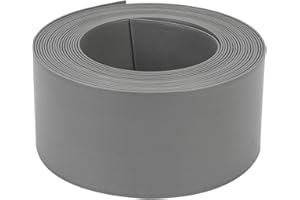 Einfeben Rasenkante Kunststoff Mähkante Beetumrandung Grau 10 m (125/2 mm) - Beeteinfassung Rund - für Kurven Blumenbeet Umrandung unsichtbar - Rasen und Beetbegrenzung aus stabilem Plastik