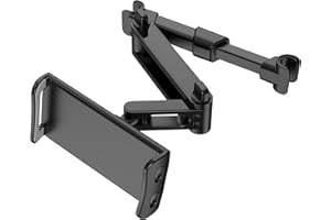 Giftorld Uchwyt na tylne siedzenie samochodowe do tabletu/telefonu komórkowego,Kompatybilny ze wszystkimi 4"-11",telefonami komórkowymi,iPhone,iPad(czarny)