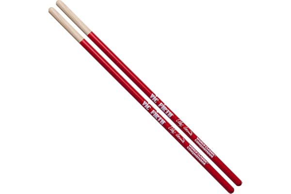 Vic Firth World Classic Signature Baguettes pour Timbale, Alex Acuña ’Conquistador’, Rouge