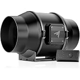 AC Infinity CLOUDLINE PRO S6, 150mm Quiet Inline Duct Fan with Speed Controller, Ventilation Exhaust Fan for Heating, Tents,