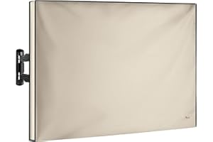 Garnetics - Funda de TV para exteriores, compatible con televisores de pantalla plana de 22 a 75 pulgadas, se puede usar al aire libre y es resistente al agua – Universal para cualquier soporte