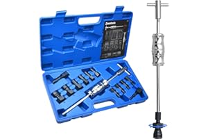 Zoomtools 13PC 8-32MM Blind Hole Inner Internal Bearing Puller Tool Set Bearing Remval Remover Kit with Slide Hammer and Expandable Collets for Auto & Motorcycle (13PC 2x(8+10mm))