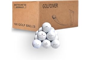 GOLFDIVER - 100 Golfbälle Mix | Lakeballs | Golfbälle | im Netzbeutel