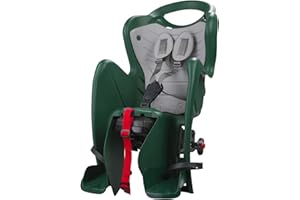 B BELLELLI Mr Fox 2021 - Asiento Posterior Reclinable de bibicleta - cojín y Respaldo de Polipiel - para niños de hasta 22 kg, de 3 a 8 años - Se Fija al Portaequipaje