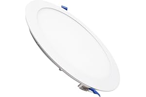 LED ATOMANT Downlight LED Panel Redondo 240mm 20W, CCT (Selector de Color Blanco Calido, Neutro y Frio), Corte 220mm, 1800 Lumenes, Driver incluido