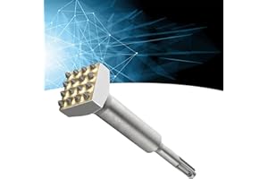 Les-Theresa SDS PLUS Elektro-Hammermeißel SDS-Plus-Meißel SDS Bohrer Abbruchbuchsen-Werkzeug-Bit, 40cr Elektrischer Blumen-Hammerbohrer mit quadratischem Kopf für Steinplatten/Brücken/Wand