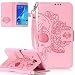 Produktbild Neu ISENPENK Samsung Galaxy J5(2016)/J510/J5(2016) Duos Hülle Leder [Rosa],Schädel Samsung Galaxy J5(2016)/J510/J5(2016) Duos Flip Case 3-in-1 Bookstyle Geldbörse Tasche,Muster Standfunktion Schutzhülle Tasche Credit Card Slots Wallet Case Leder