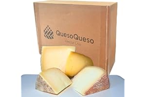 Amaisso® Caja de Quesos Regalo Gourmet | Cestas Regalo | Surtido 4 Cuñas Queso Semicurado y Curado de Oveja, Cabra y Vaca | Quesos Artesanos | Queso Mahon, Andaluz y de La Mancha | "Pack Irresistible"