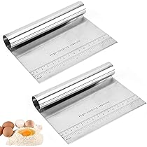 Spatule Lissage Gateau Set 3 Grattoirs à Pâte Vutyvve - Acier Inox
