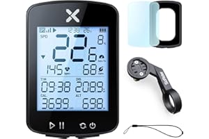 CYCLAMI G+ Gen2 GPS Bike Computer with Mount 2.2’LCD Screen Bluetooth Wireless Speedometer Multifunctional ANT+ Bicycle Odometer with Auto Backlight and IPX7 Waterproof Fits Road Bike MTB Bicycle(4 in 1)