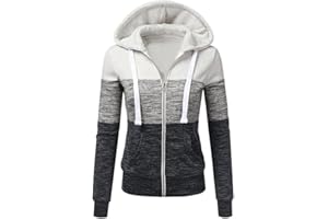 Newbestyle Femme Hoodies Sweatshirt Manches Longues à Capuche Veste Femmes