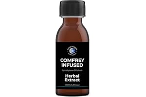 Mystic Moments | Comfrey Infused Herbal Oil | Symphytum Officinale | Skin Cell Regeneration & Injury Support | Natural Herbal Remedy for Eczema, Scars & Muscle Strains | 100ml