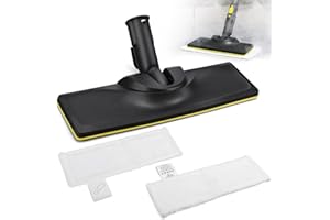 Roadtime Lot de 3 buses de sol pour Kärcher SC2 SC3 SC4 SC5, buse de sol de rechange pour nettoyeur vapeur Kärcher, avec 1 buse de sol, 2 serpillères en microfibre adaptées à tout type de surface