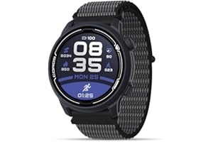 Orologio sportivo GPS COROS PACE 2 Premium con cinturino in nylon o silicone, cardiofrequenzimetro, batteria GPS completa per 30 ore, barometro (Nylon blu scuro)