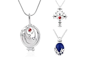 EJRUP 3 stycken The Vampire halsband smyckesset Elena Gilbert öppning verbena medaljong Katherine halsband för fans cosplay modesmycken