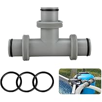 2 adattatori per piscina A, adattatore per tubo per piscina con filettatura interna, adattatore per tubo di ricambio per pompe, con fascetta per tubo di tenuta in gel, per tubo di diametro