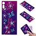 Produktbild Ooboom® Sony Xperia XZ/XZS Hülle TPU Silikon Matt Prägen Weich Handy Tasche Case Cover Flexibel Bumper Ultra Dünn Slim für Sony Xperia XZ/XZS - Schmetterling Lila