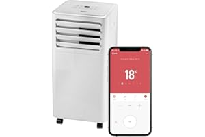 Igenix IG9909WIFI 3-in-1 Portable Smart Air Conditioner with Amazon Alexa, Control via Smart Home App, Cooling & Dehumidifying Functions, Self-Evaporating, White