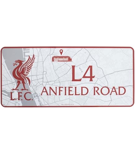 Insegna Liverpool Strada - 40x18 Cm, Per Tifosi E Appassionati Di Calcio - Foto 7