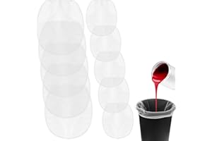 Classicseali 10PCS Paint Strainer Bag,5 Gallon & 1 Gallon Paint Strainers with Elastic Drawstring Top Opening, Paints Strainer Bags, White Polyester Mesh Strainers Bags for Paints & Gardening