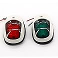 Fuworance LED Boat Navigation Light 12V/24V Navigation Signal Lamp Red Green Marine Boat Yacht Anchor Light Waterproof Navigation Signal Warning Indicator Lights (White)