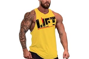 COWBI Camiseta de Tirantes Hombres Deportiva Culturismo Fitness Tank Top sSport Sin Mangas T-Shirt
