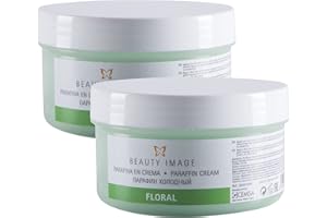 BEAUTY IMAGE Paraffina per Mani e Piedi - Bagno di Paraffina per Mani - Trattamento Ideale per Disturbi - Effetto Crema-Sauna - 250 ml - 190 gr [Confezione da 2] - Profumo Floreale