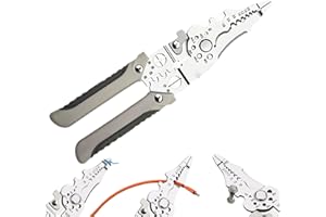 Hanaoni Multifunctional Wire Stripper Crimper Cable Cutter Pliers, Alicate Pelacables Multifuncional, Alicates Cortadores de Cables, Herramienta Profesional Multiusos para Pelar