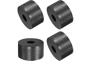 QUARKZMAN 4pcs Entretoises en Caoutchouc, Rondelles Caoutchouc Anti-Vibration Épaisses Amortisseur Coussins Maison Réparation, 50mm Diamètre Extérieur, 15mm Diamètre Intérieur, 30mm Hauteur