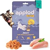 Applod Tender Chicken Mix Fruit Rings Dog Treats for Puppies & Adult Dogs | Made with Real Chicken Breast | High-Protein Low-Fat Grain-Free Reward Sna