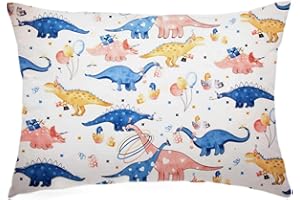 BILLION XIN Kopfkissen Kleinkind mit Kissenbezug - weich Bio Baumwolle Kissen Kinder zum Schlafen - Atmungsaktiv Bedding Kleinkind Kopfkissen - Baby Kinderkopfkissen für Kleinkinder - 33x46 cm Kinderkissen