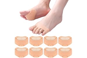 SFSSHUI 8 Stück Silikon Vorfuß Pad,Fußpads Für Frauen Und Männer,Fußpads Silikon,Fußpolster,Metatarsal Pads,Vorfußpolster,Gel Vorfußpolster,Für Linderung Von Fußschmerzen Verhindern Kallus.