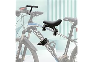 MidGard Fahrrad Kindersitz für Befestigen vorne am Rahmen, Kinder-Fahrradsitz mit Lenkergriffe für sicheren Halt, geeignet fü