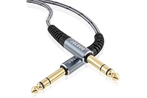 JOLGOO 1/4 TRS-Audiokabel, 6,35 mm TRS auf 6,35 mm TRS symmetrisches Verbindungskabel, 3 m