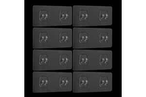 Prasacco 8 Szt. Samoprzylepnych Haczyków do Półki Prysznicowej, Zamiennik Kleju do Kosza Prysznicowego, Mocne Haczyki Samoprzylepne Kosza Narożnego Pod Prysznic